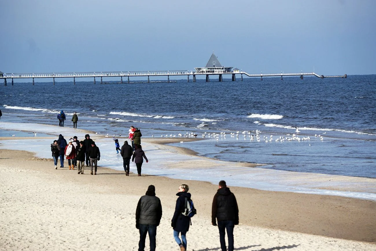 Plaża w Ahlbeck, gdzie trzeba płacić za oddychanie.