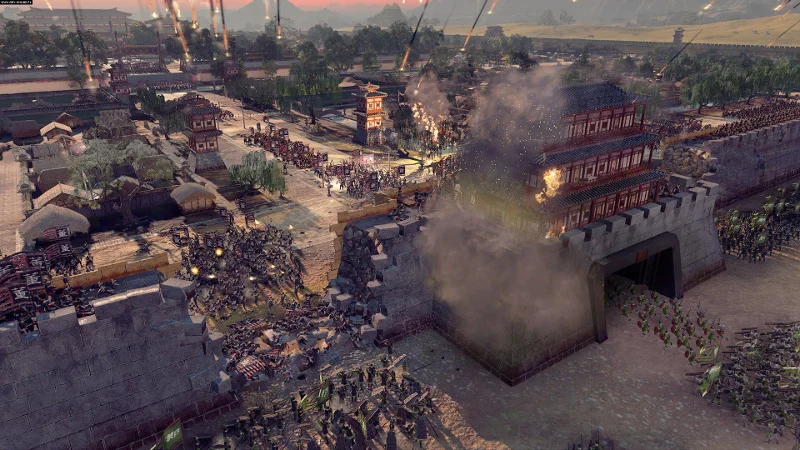 Częścią rozgrywki w grze Total War: Three Kingdoms są prowadzone w czasie rzeczywistymi bitwy w rozbitych na trzy królestwa Chinach