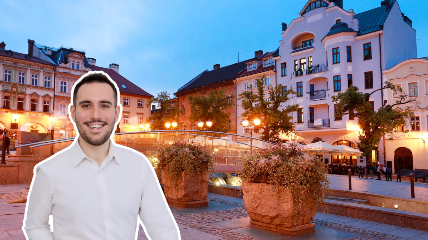 Starówka w Bielsku-Białej, radny Nikodem Ankudowicz