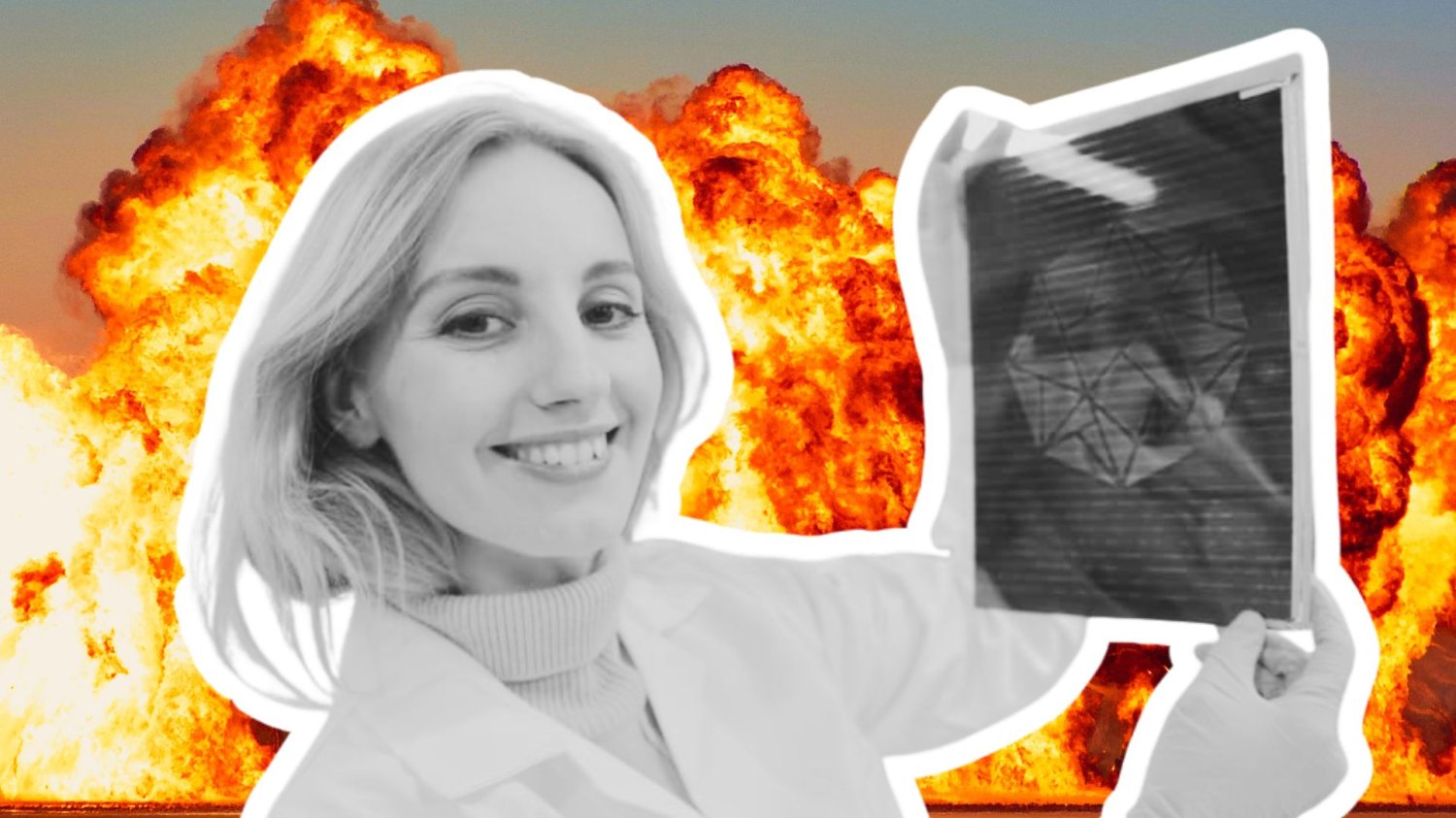 Miała być polskim Elonem Muskiem. Dziś jej firma to zgliszcza, a ona toczy wojnę ze wszystkimi. Olga Malinkiewicz, Saule Technologies, na tle potężnej eksplozji.