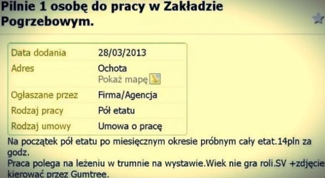 Ogłoszenia tworzone przez małe firmy to istna kopalna anegdot