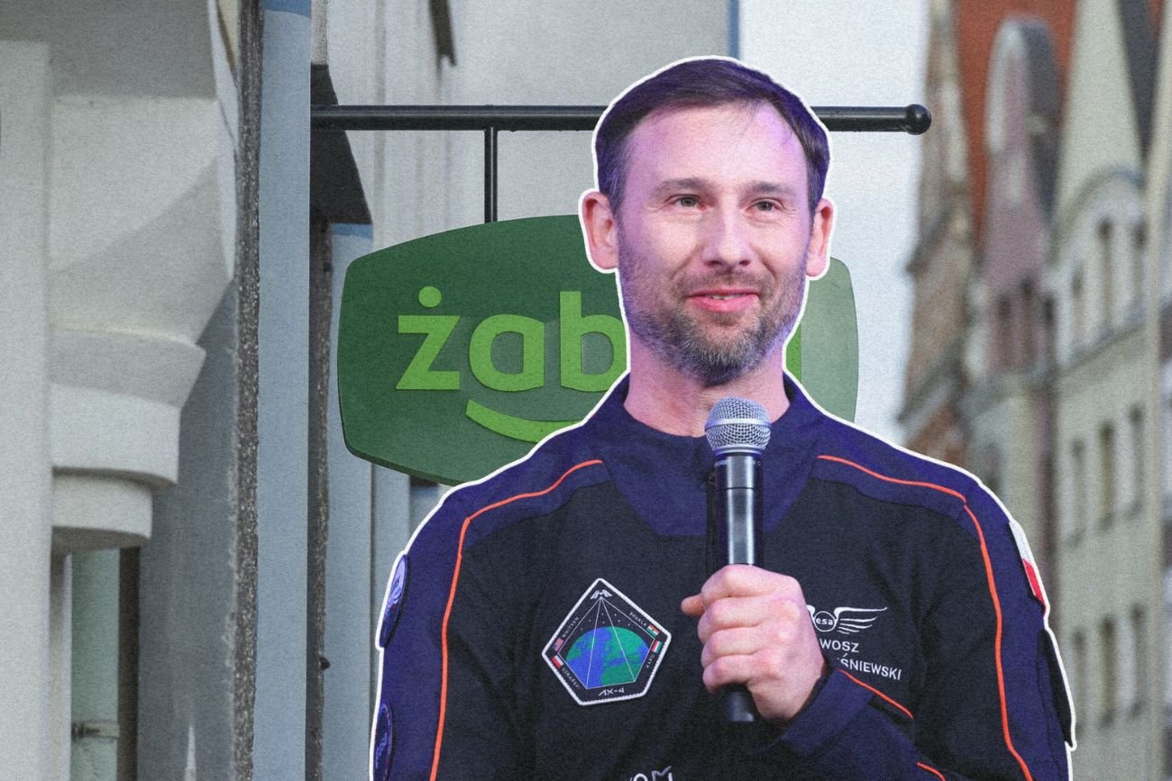 Sławosz Uznański-Wiśniewski i Żabka.