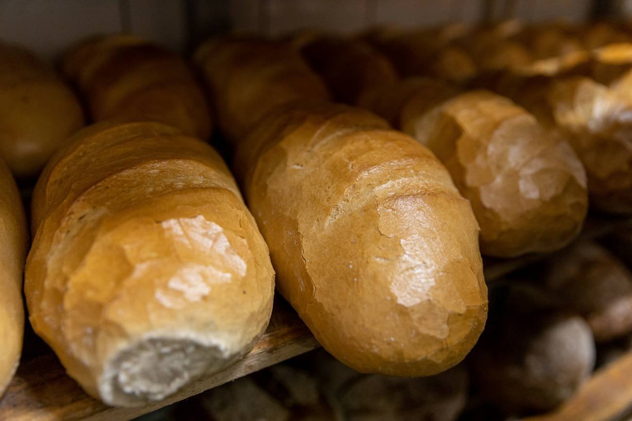 Chleb polski w piekarni