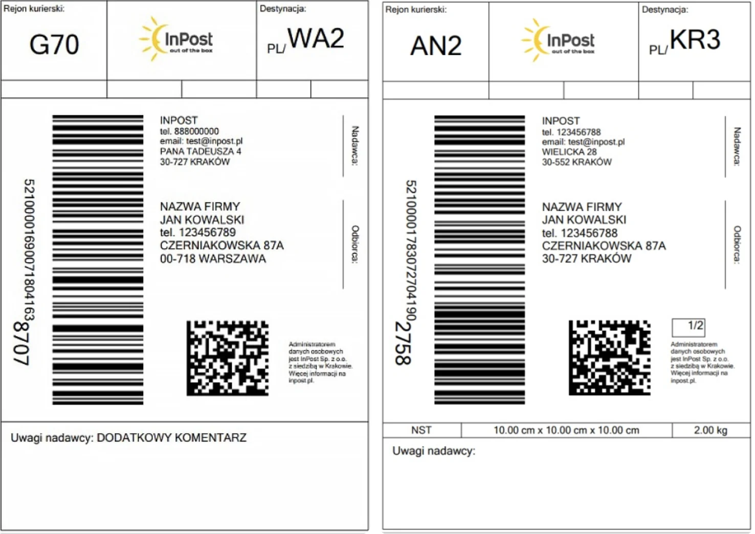 Nowe etykiety w InPost – zmiany