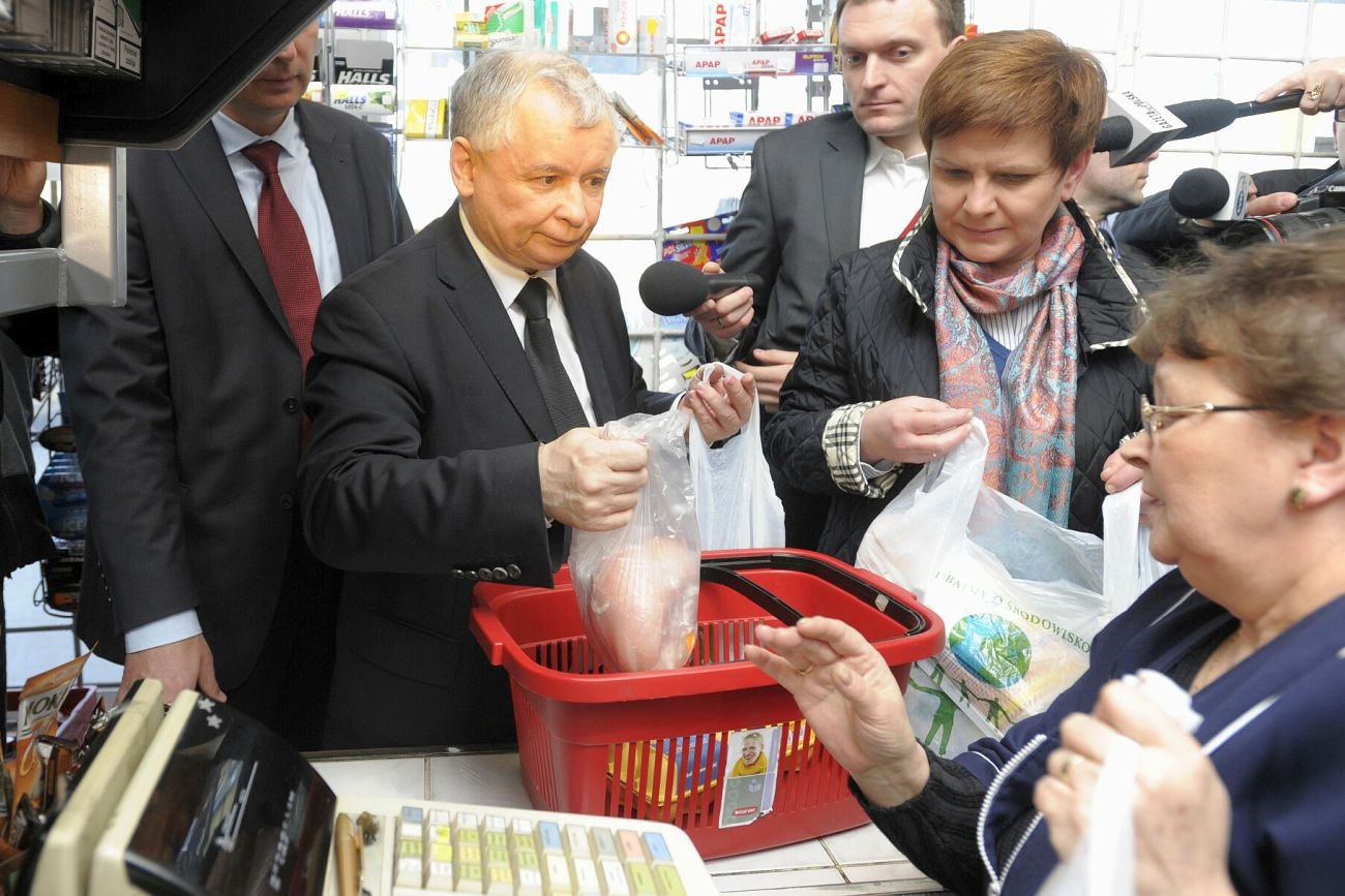 Ostatni raz Jarosław Kaczyński był widziany na zakupach przed wyborami w roku 2011