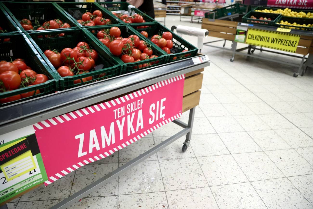 Zamknięcie sklepu Tesco - wyprzedaż likwidacyjna