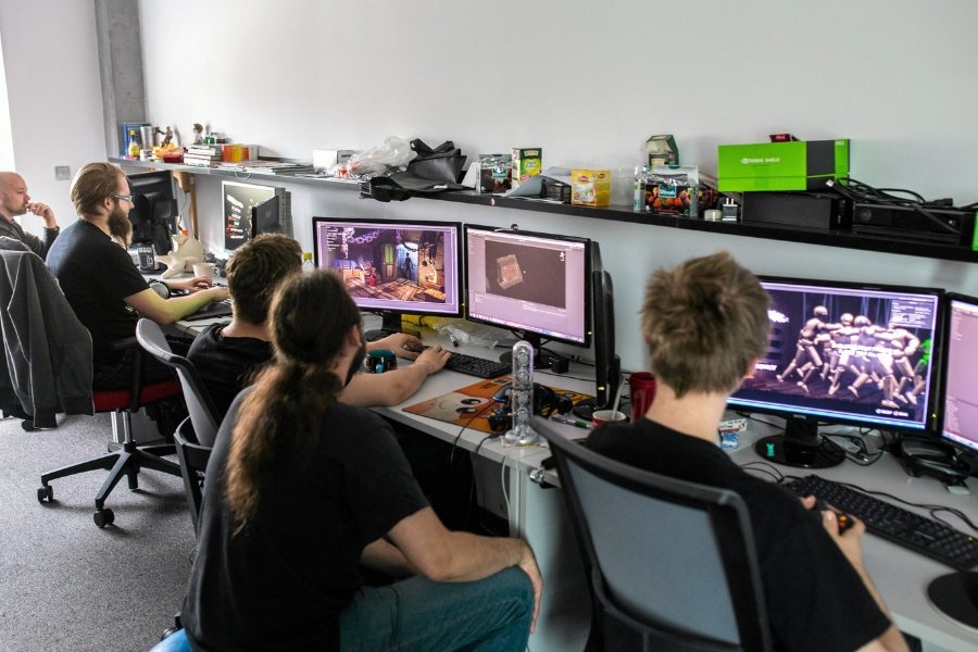 Biura firmy Bloober Team w Krakowie. Firma otrzymała właśnie decyzję o przyznaniu ogromnej, 7-milionowej dotacji na prace B&R.