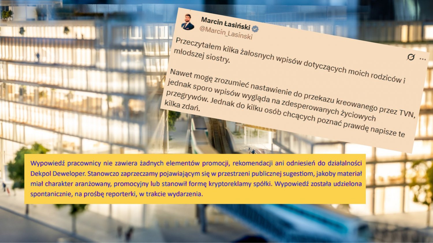 Afera wokół reportażu TVN nabiera tempa. "Zwykły" klient to właściciel kamienicy