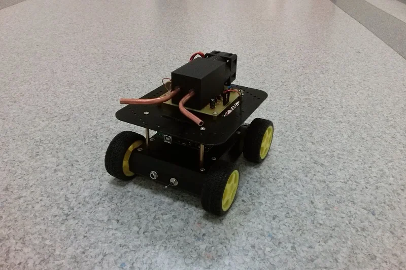 Robot wykorzystywany do demonstracji technologii opracowanej przez dr Grzegorza Jasińskiego