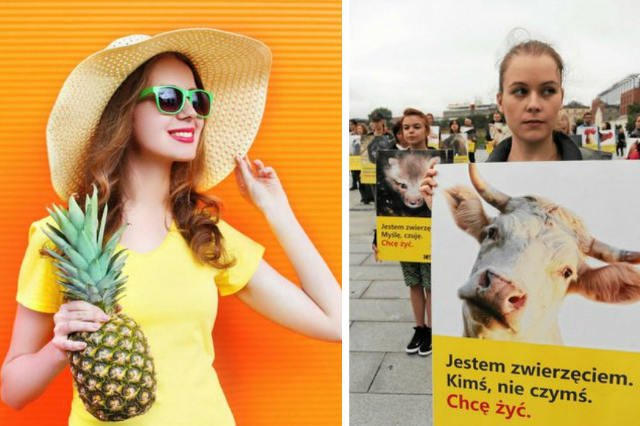 Akcja "Jestem zwierzęciem. Myślę. Czuję. Chcę żyć". Wegetarianie do tej pory byli klientelą zaniedbywaną przez polskich producentów. Teraz to się zmienia.