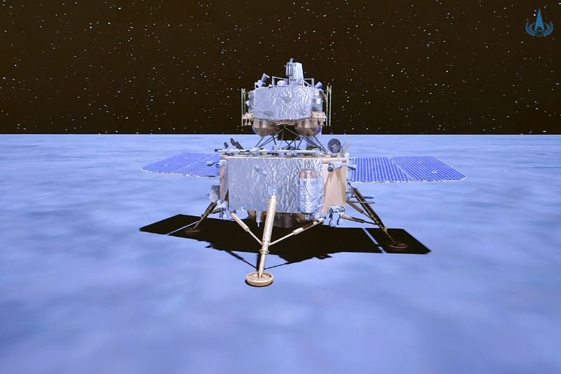 Sonda Chang'e 5 bezpiecznie wylądowała na powierzchni Księżyca.