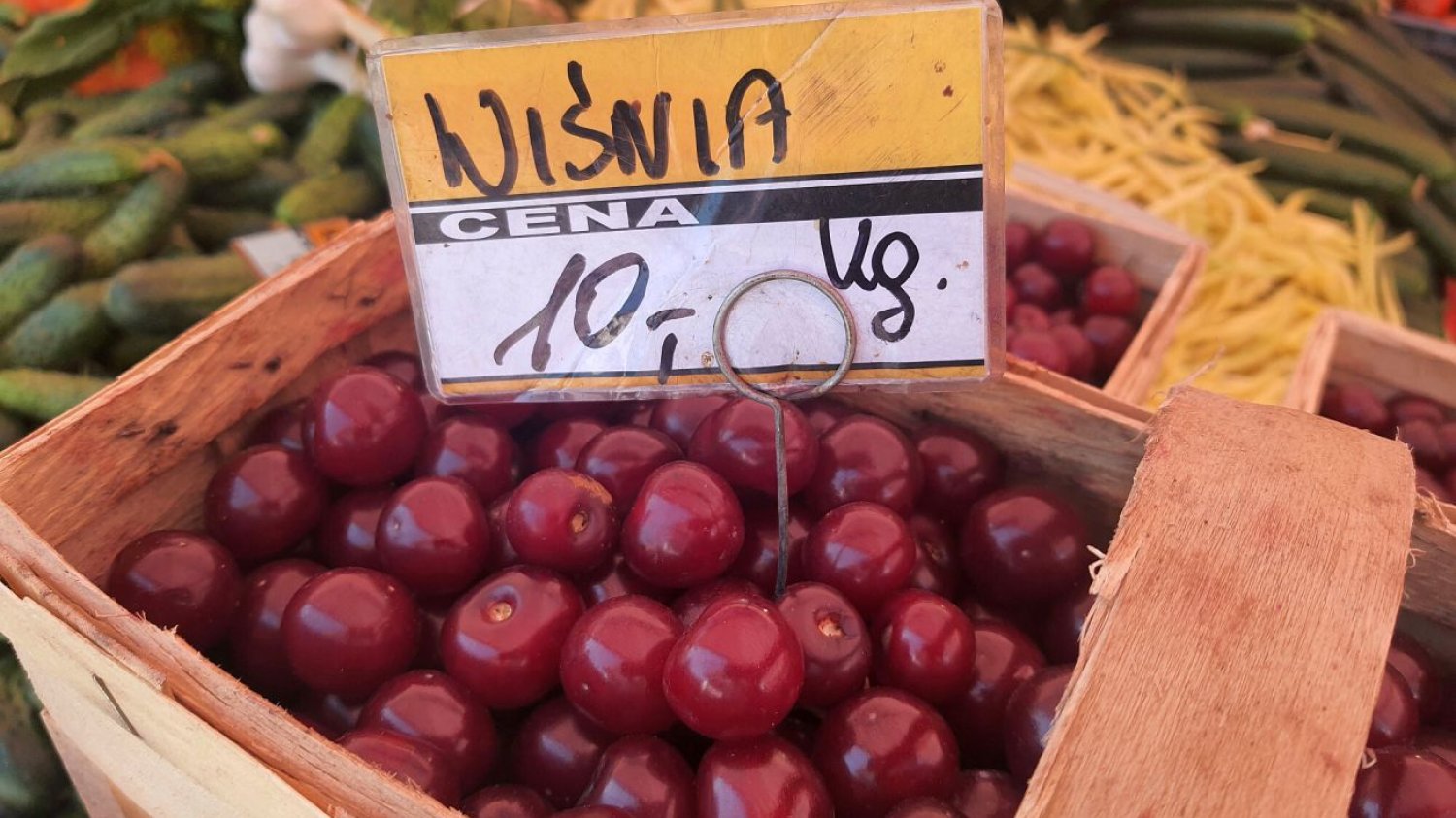Na targowiskach płacimy za wiśnie kilka razy więcej, niż sadownik dostanie w skupie.