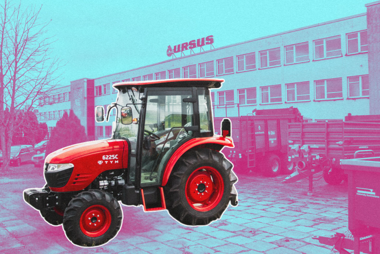 Ursus i ciągnik.