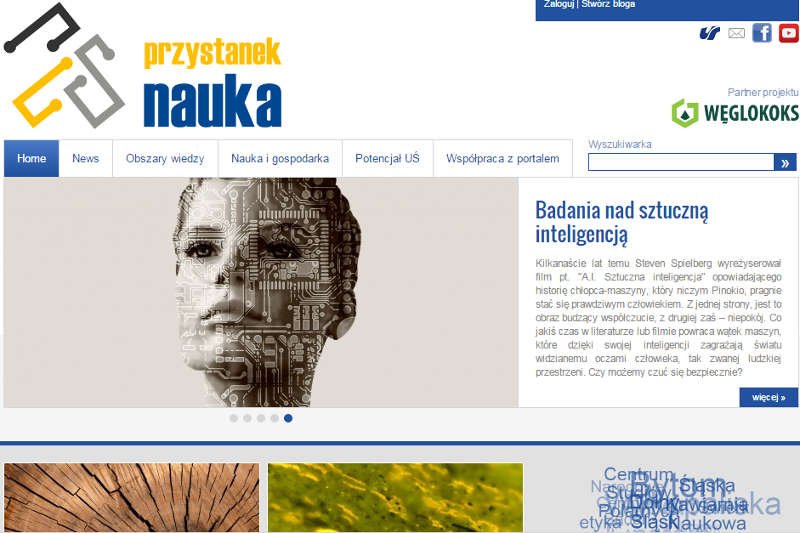 Uniwersytet Śląski jako pierwszy postanowił promować się za pomocą specjalnego portalu naukowego