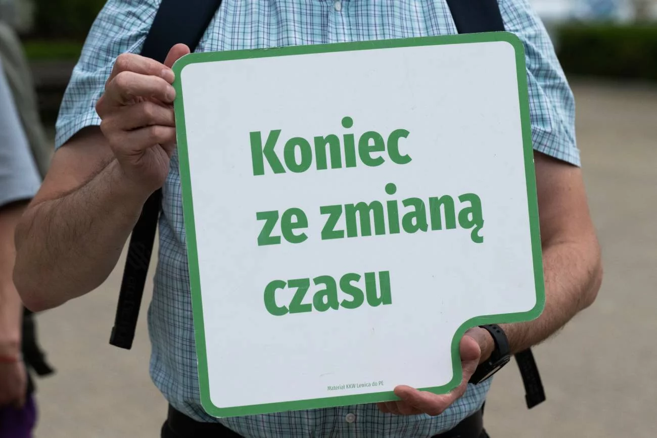 Konferencja prasowa Lewicy w Poznaniu.