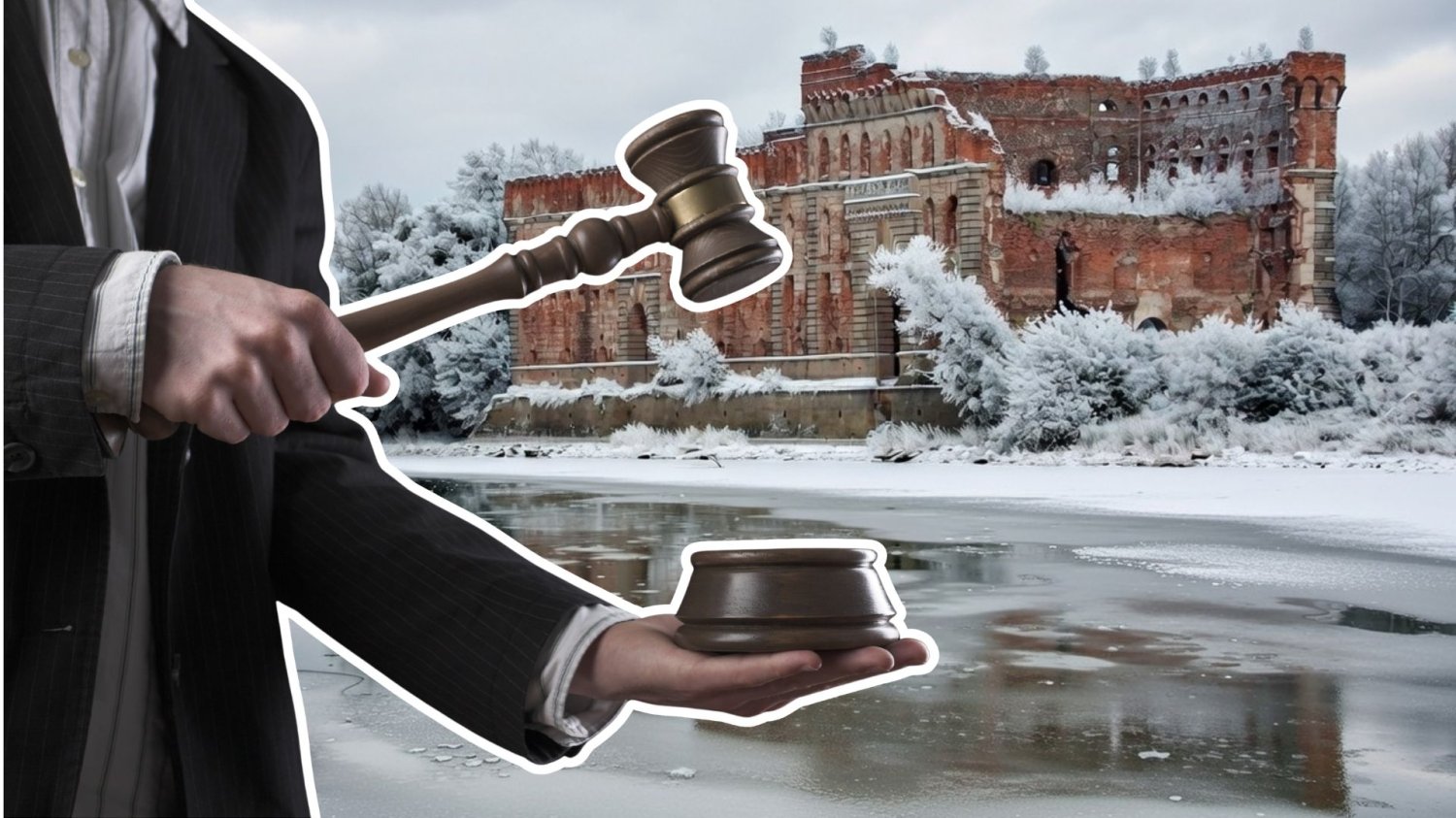 Zamek z “Pana Tadeusza” w okazyjnej cenie. Tylko za dwa mieszkania, a nikt się nie skusił Licytacja i spichlerz w Nowym Dworze Mazowieckim zimą. Słynny zabytek trafił na licytację.