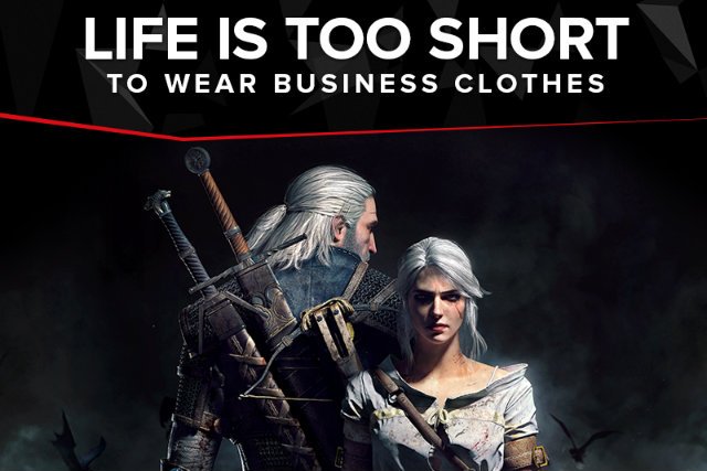 Plakat zachęcający do wstąpienia w szeregi CD Projekt RED