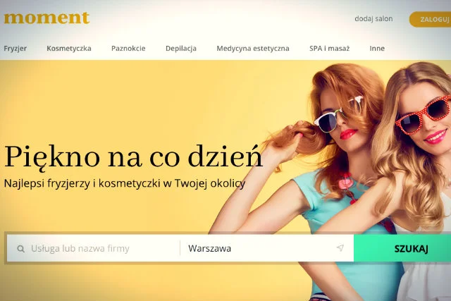 Witryna moment.pl ma łączyć klientów z salonami piękności
