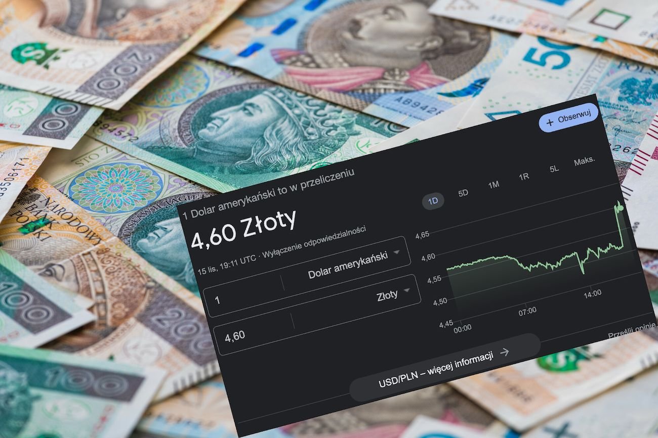 Złoty traci po doniesieniach o rosyjskiej rakiecie w Polsce