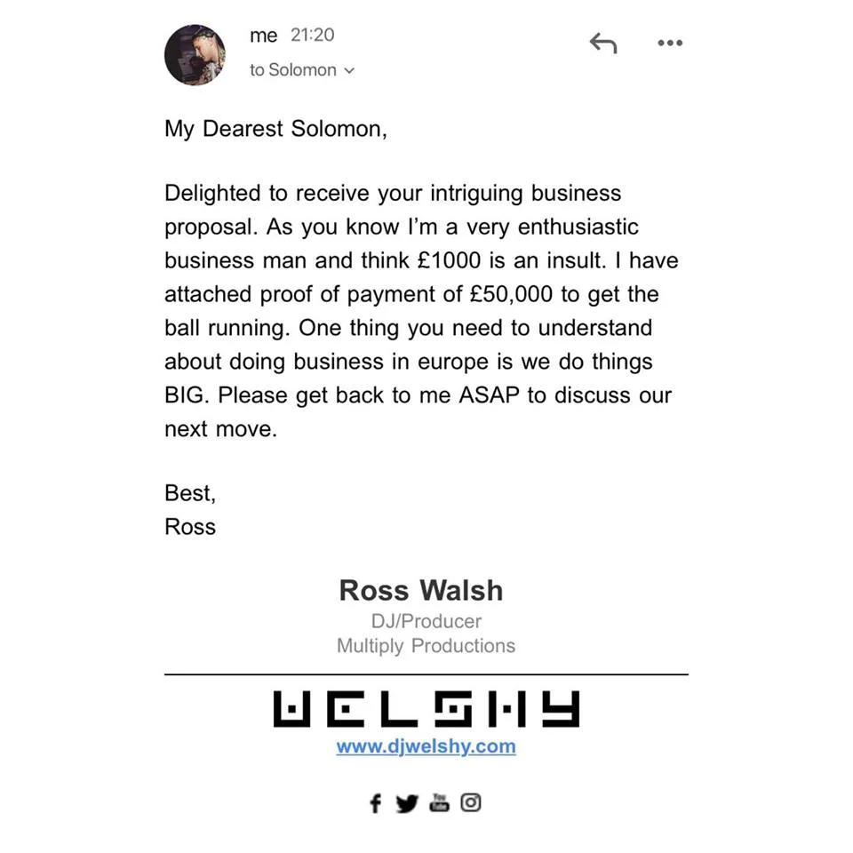 Ross zarzuca własną przynętę