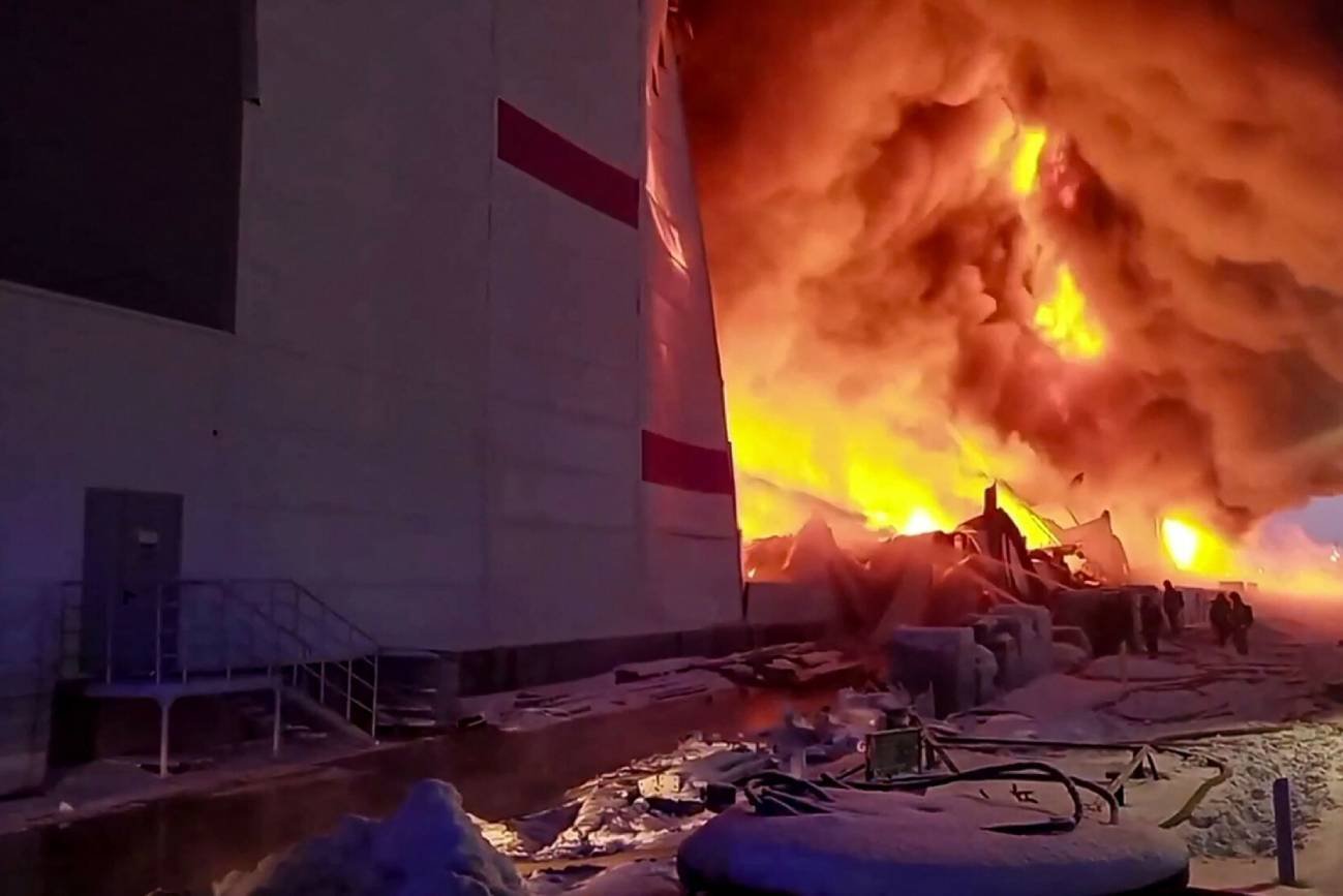 Pożar pod Petersburgiem.