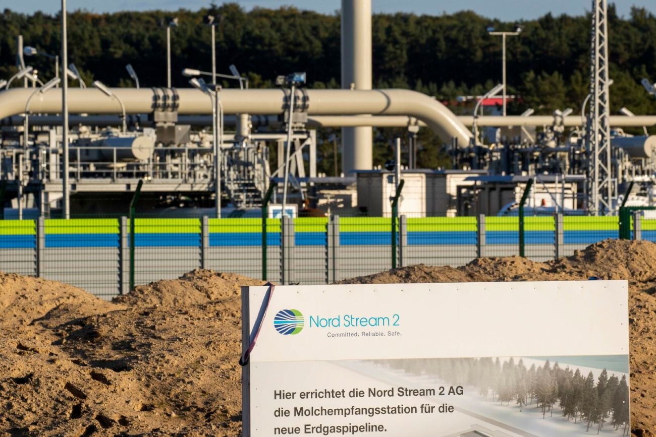 rury obiektu należącego do Nord Stream 2