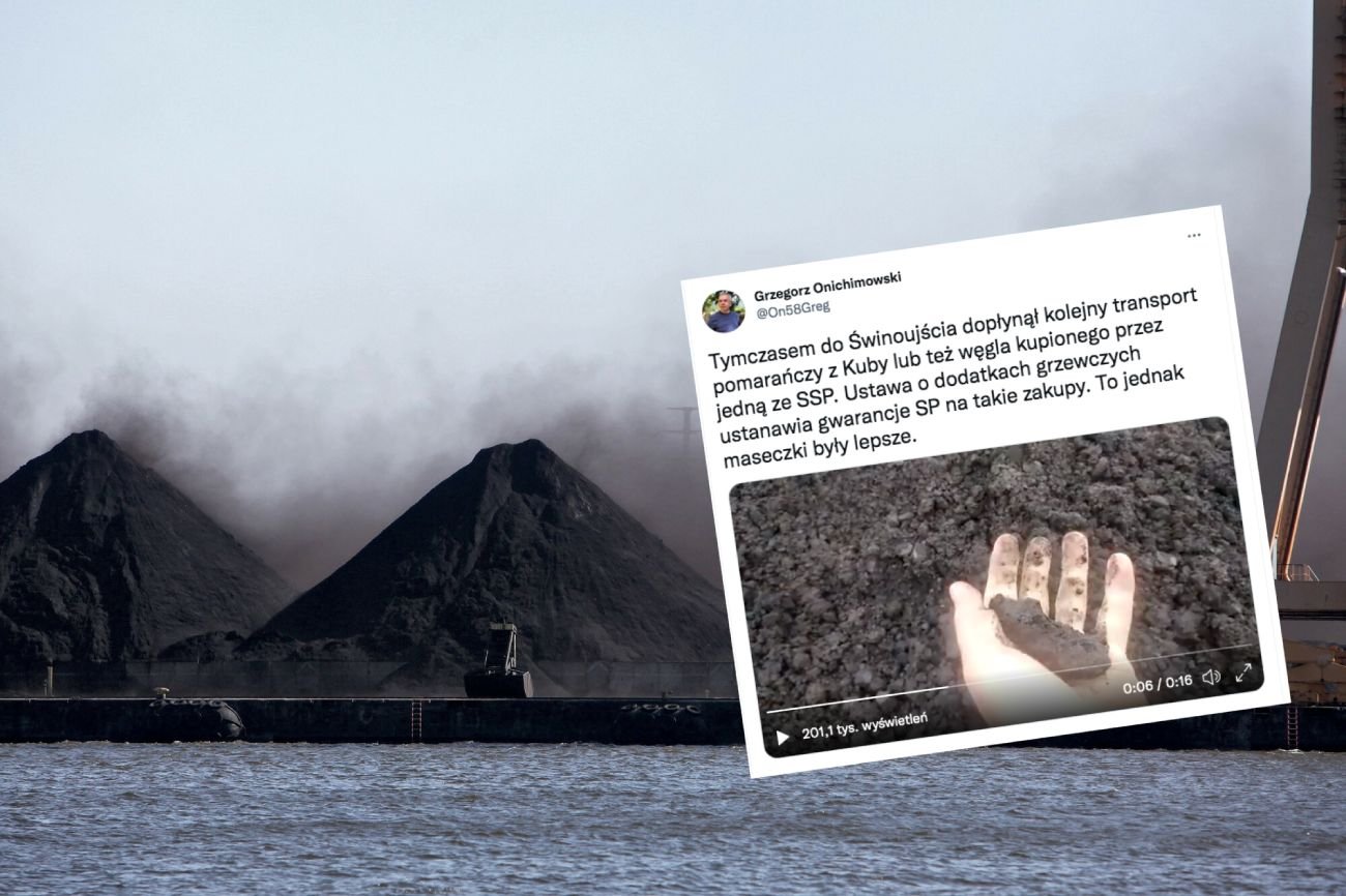Do portu w Świnoujściu trafił węgiel z Indonezji. Nikt inny go nie chciał, bo nie nadaje się do palenia