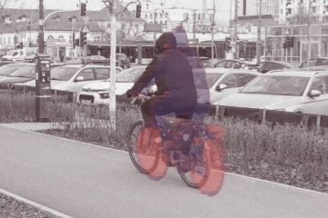 Rowerzysta.