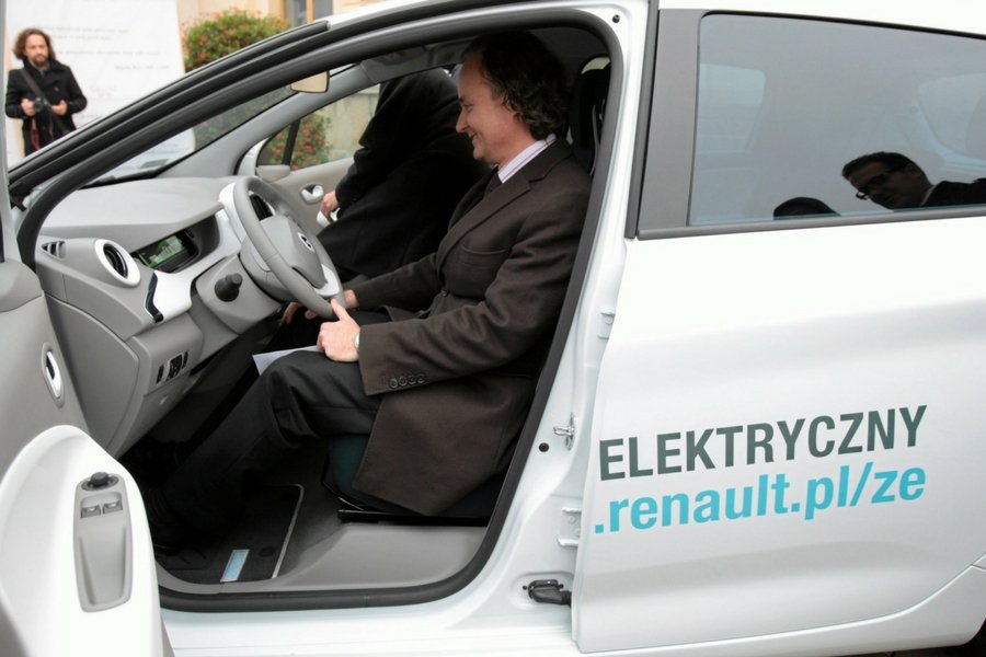 Elektryczne Renault, jakie Lublin dostał w charakterze nagrody w konkursie Eko Miasto.