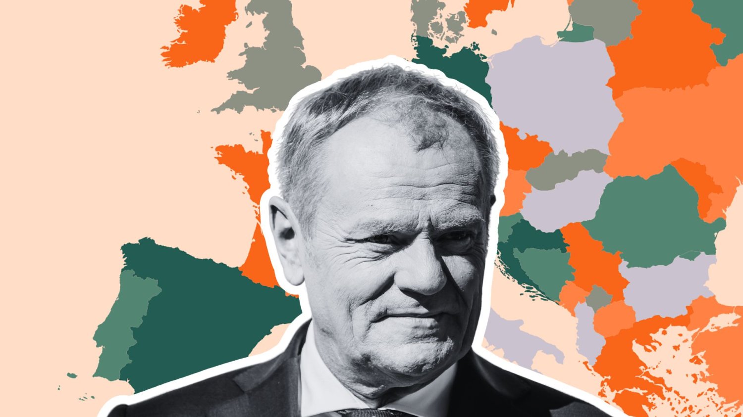 Tusk chwali się, że Polska wyprzedziła Hiszpanię. Brzmi wspaniale, ale przesadził Donald Tusk na tle mapy Europy