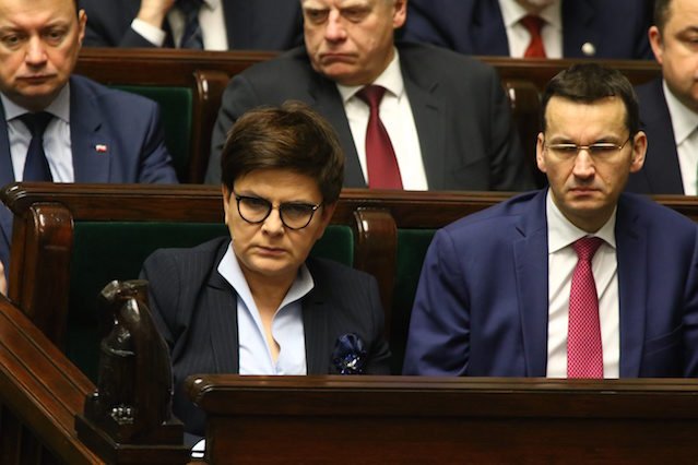 Premier Beata Szydło i wicepremier Mateusz Morawiecki.