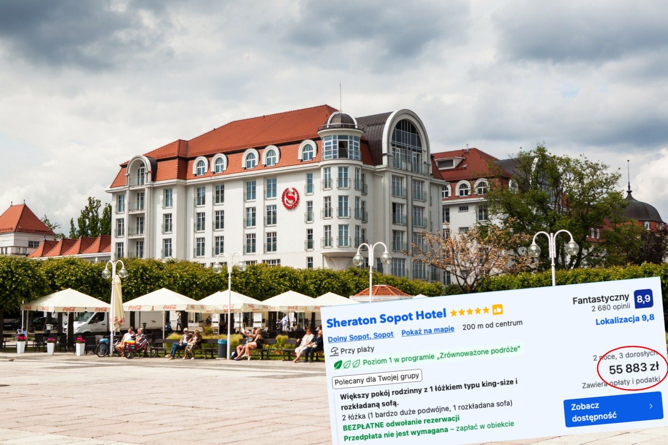 Hotel Sheraton w Sopocie i oferta dwóch nocy za ponad 50 tys. zł.
