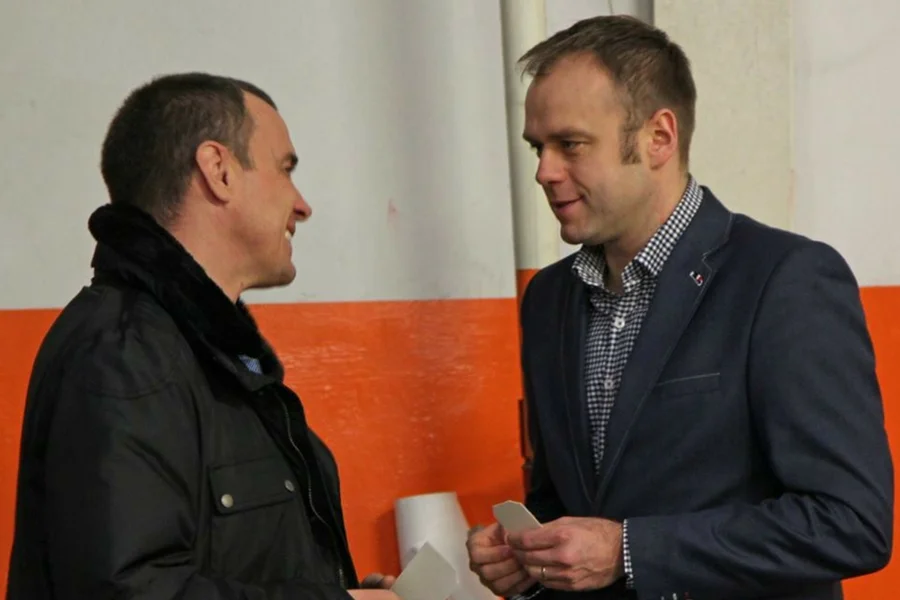 Prezes bdsklep.pl, Jacek Palec (z prawej).