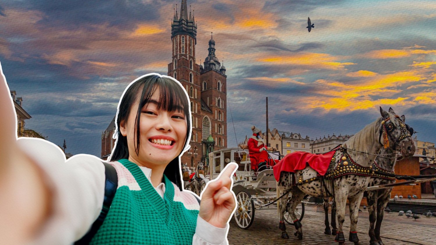 Padł turystyczny rekord w Polsce. A jednak lato nie było aż tak brzydkie Japonka robiąca selfie w Krakowie. GUS chwali rekordowy rok w polskiej turystyce.
