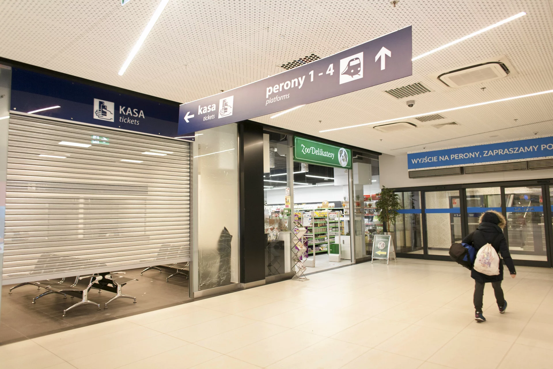 Kasy biletowe na terenie Galerii Metropolia w Gdańsku.