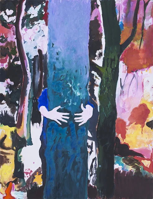 Agnieszka Strojna, „Znikam”, tempera jajowa na płótnie, 89x116 cm