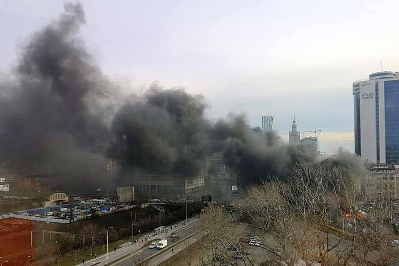 Płonące opony w centrum Warszawy - tak protestują rolnicy