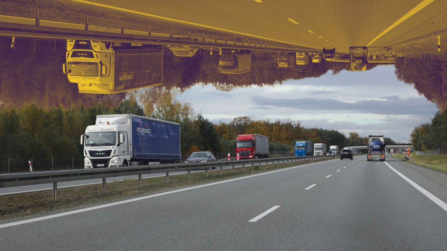 Autostrada A4 w odbiciu. W planach rozbudowa o dwa nowe pasy.