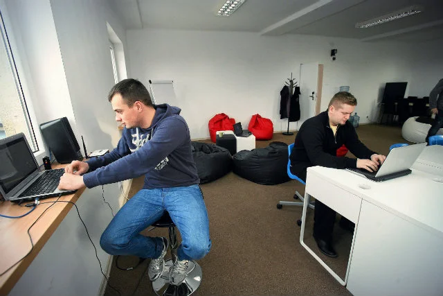 Przestrzeń coworkingowa Fundacji Rozwoju Społeczeństwa Innowacyjnego