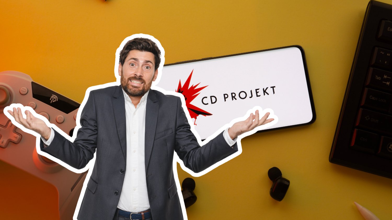 Logo CD Projekt i inwestor