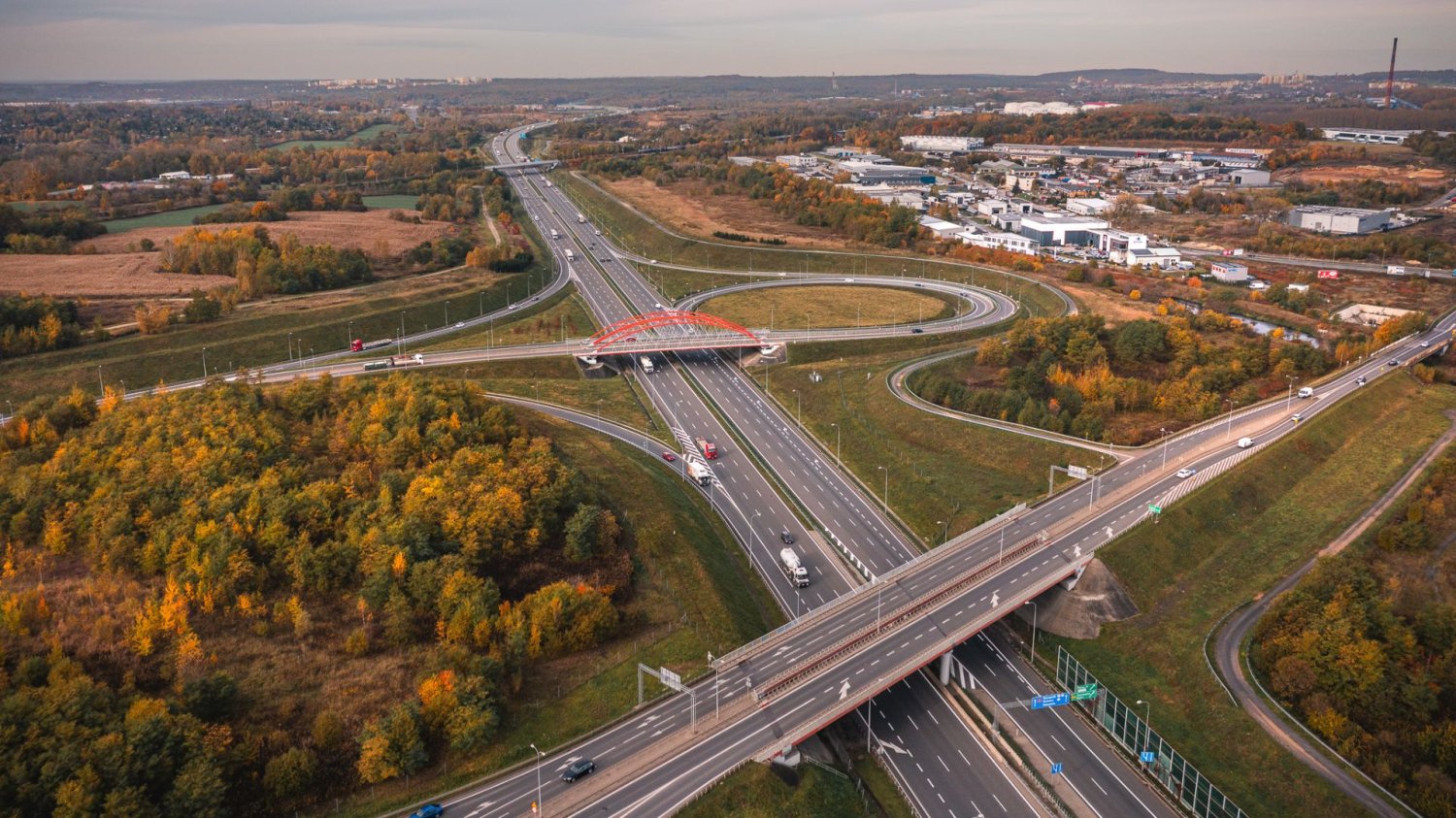 Odcinek autostrady A1.