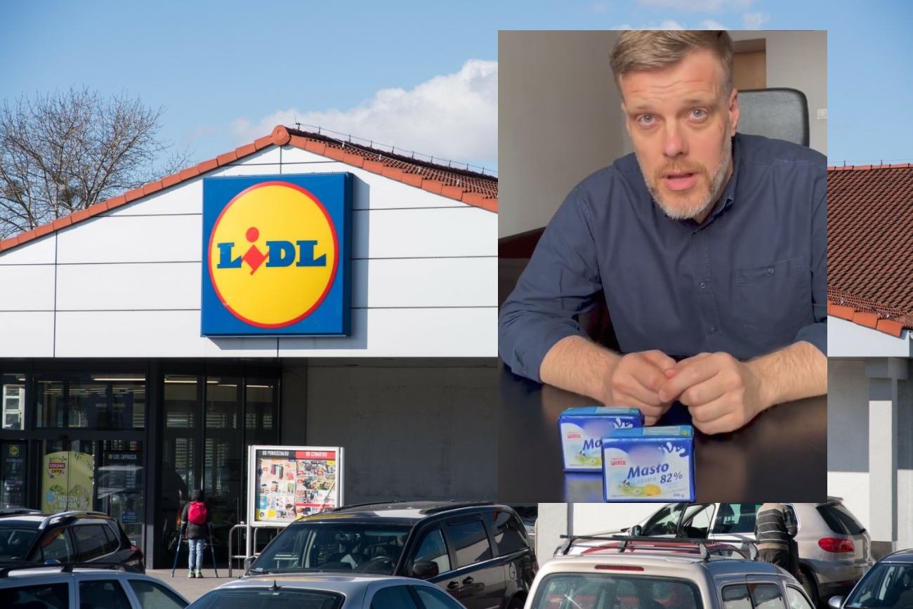 Sklep Lidl, Adrian Zandberg.