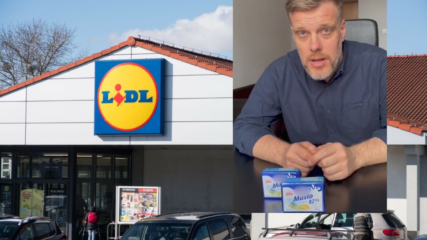 Sklep Lidl, Adrian Zandberg.
