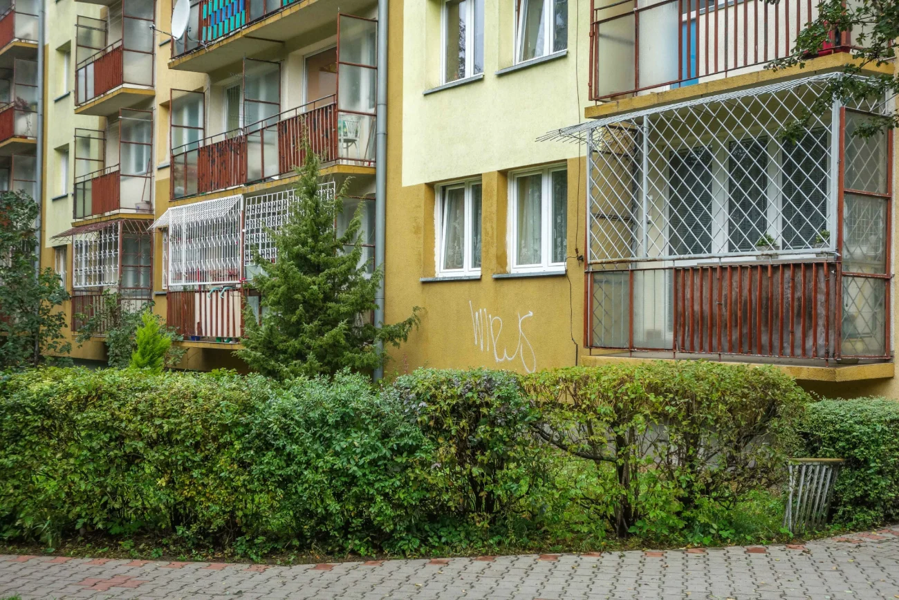 Blok mieszkalny w Łodzi