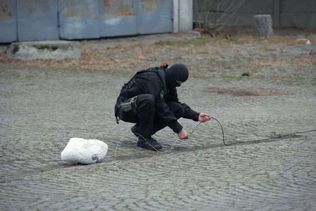 Technik bombowy w akcji
