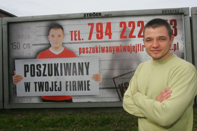 5 lat temu Krzysztof Krupiak znalazł wymarzoną posadę dzięki ogłoszeniu zamieszczonym na billboardzie.