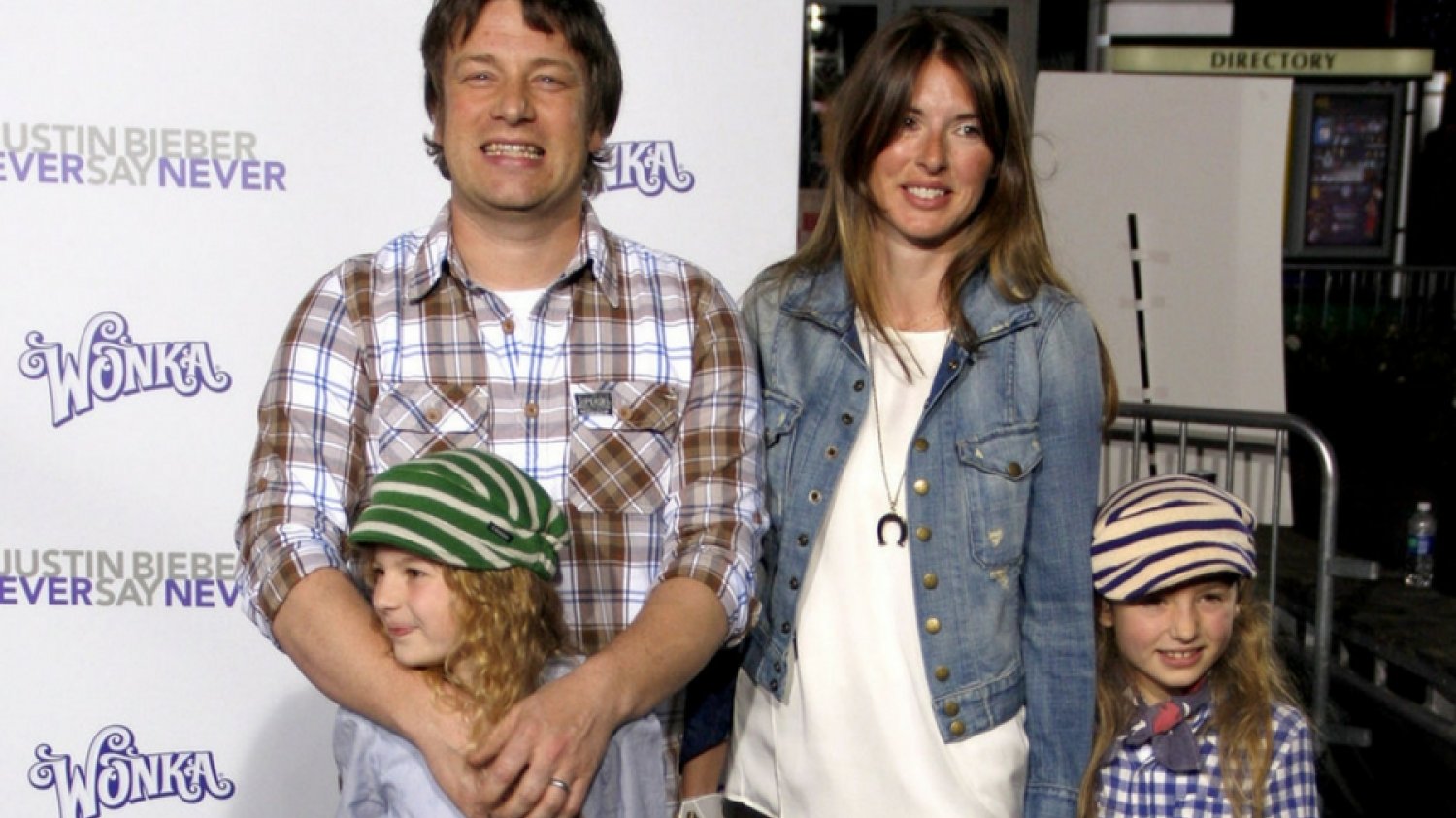 Jamie Oliver z rodziną.