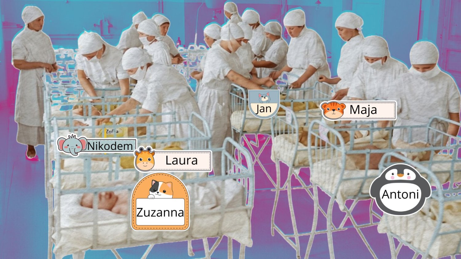 Ministerstwo Cyfryzacji policzyło imiona. Na trzepakach nabijaliśmy się z tych najpopularniejszych Stara porodówka i imiona dzieci. Tradycyjne imiona dalej są popularne.