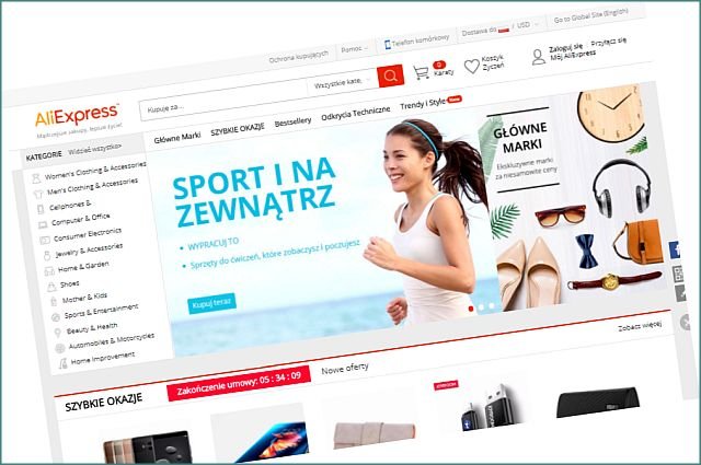 Polacy są na AliExpress znaczącą grupą konsumentów – platforma ma ok. 100 mln użytkowników, co 20 kupujący jest Polakiem.