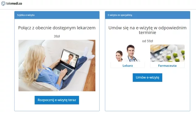 Możemy wybrać, na jakiego rodzaju wizycie nam zależy